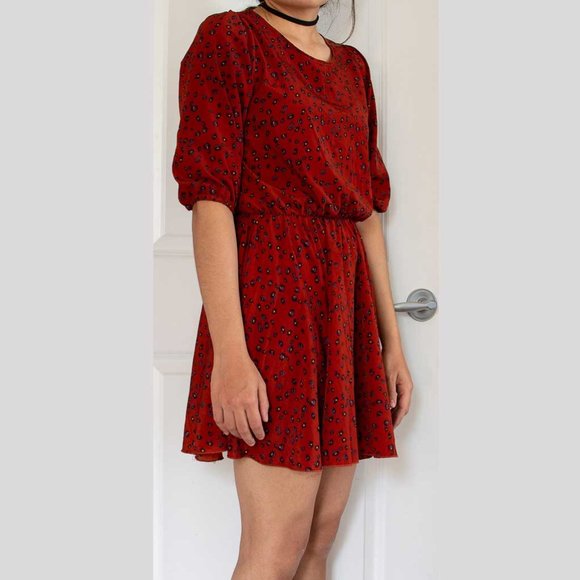 Dresses & Skirts - Silky Leopard Skater Dress